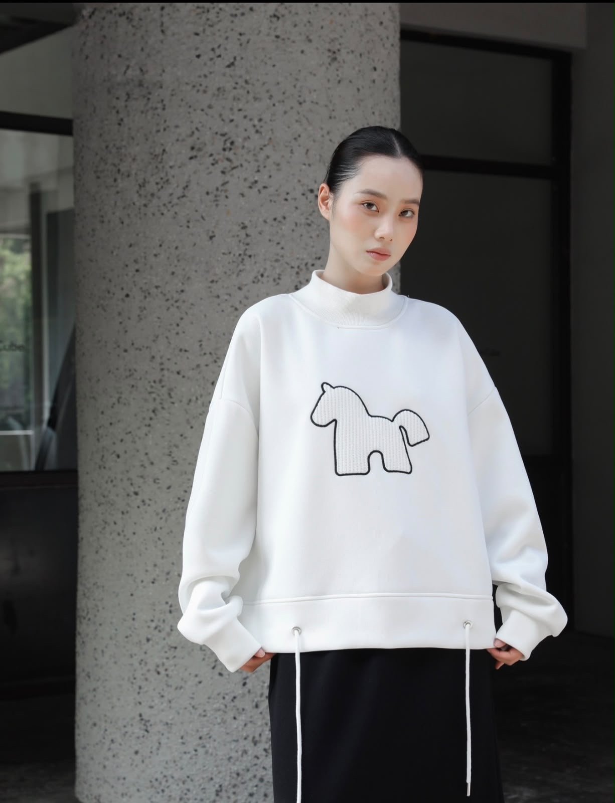 BEST L268419 PONY SWEATER TOP (1893)