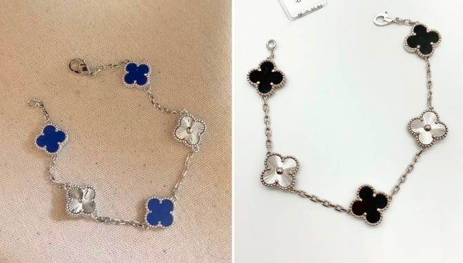 18K WG CLOVER BRACELET (1356)